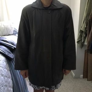 Brown real leather Talbots jacket